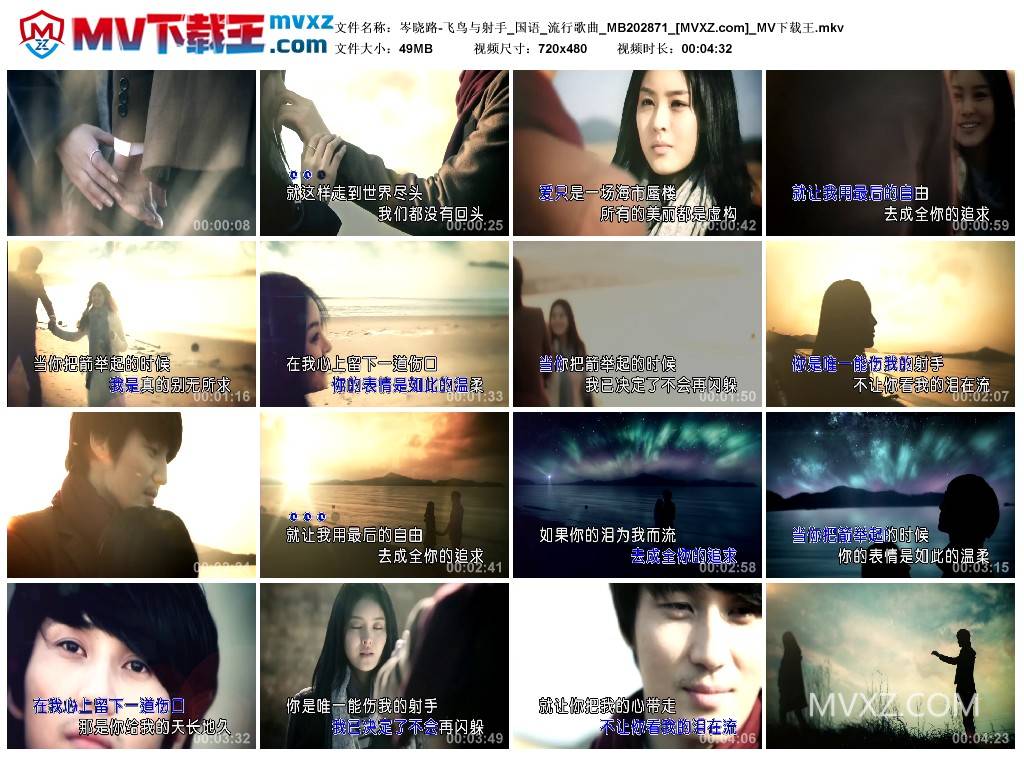 岑晓路-飞鸟与射手_国语_流行歌曲_MB202871